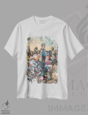 تیشرت سفید طرح دار – تیشرت ریک و مورتی ,ریک و مورتی حماسی اثر مارسلو ونتورا فروشگاه ایماژ