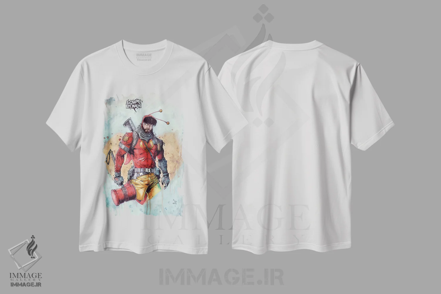 تیشرت سفید طرح دار – تیشرت طنز ,ال چاپولین کولورادو اثر مارسلو ونتورا فروشگاه ایماژ