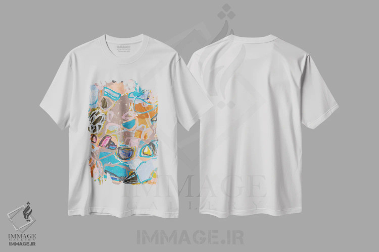 تیشرت سفید طرح دار – تیشرت هنری ,در جستجوی یک خانه اثر ماریسول اِورا فروشگاه ایماژ