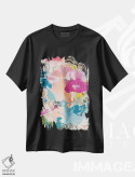 تیشرت مشکی طرح دار – تیشرت هنری ,روح آزاد اثر ماریسول اِورا فروشگاه ایماژ
