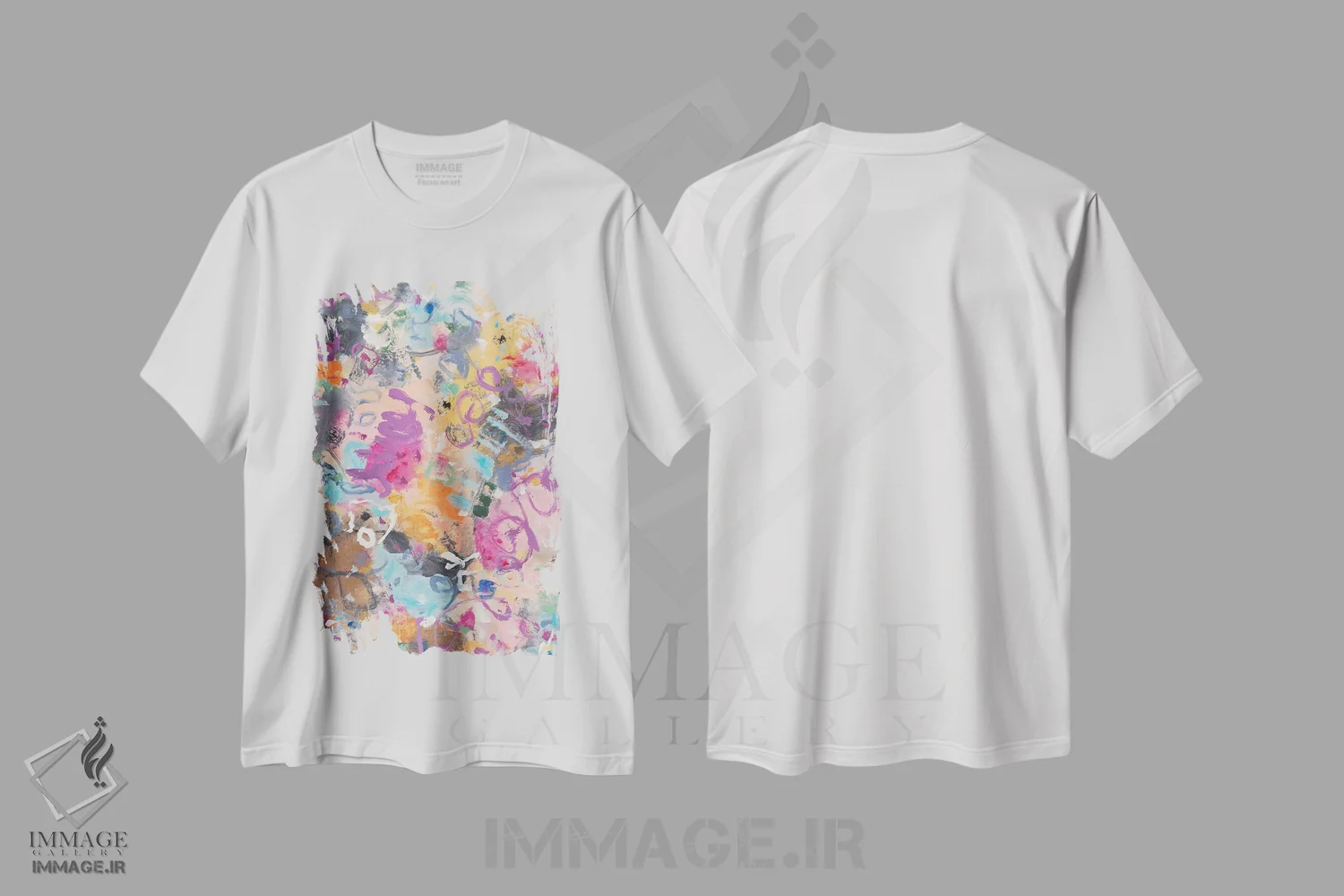 تیشرت سفید طرح دار – تیشرت موسیقی ,جاز اثر ماریسول اِورا فروشگاه ایماژ