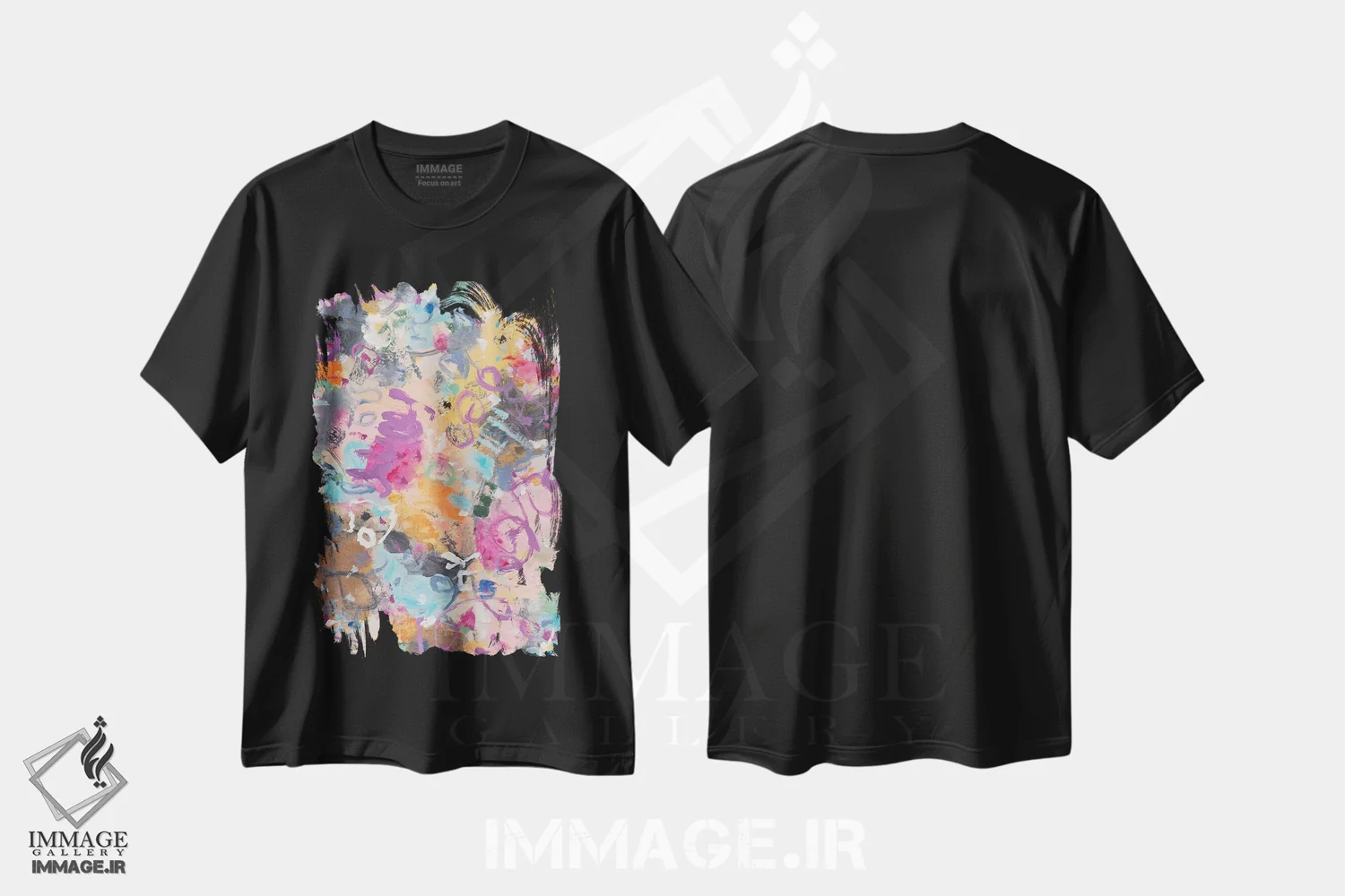 تیشرت مشکی طرح دار – تیشرت موسیقی ,جاز اثر ماریسول اِورا immage.ir