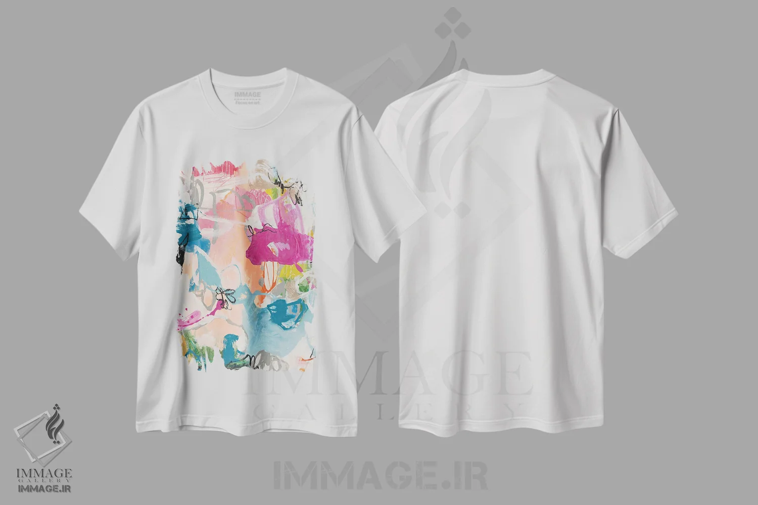 تیشرت سفید طرح دار – تیشرت هنری ,روح آزاد اثر ماریسول اِورا immage.ir