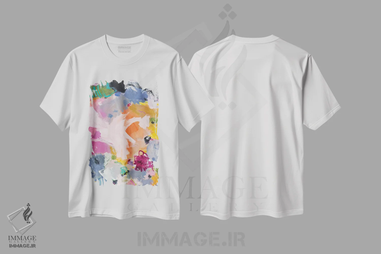تیشرت سفید طرح دار – تیشرت هنری ,شعر پاییزی اثر ماریسول اِورا فروشگاه ایماژ