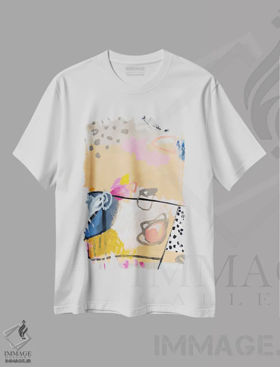 تیشرت سفید طرح دار – تیشرت هنری ,ولگرد اثر ماریسول اِورا فروشگاه ایماژ