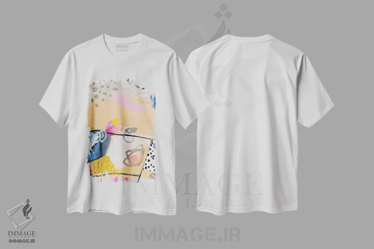 تیشرت سفید طرح دار – تیشرت هنری ,ولگرد اثر ماریسول اِورا فروشگاه ایماژ