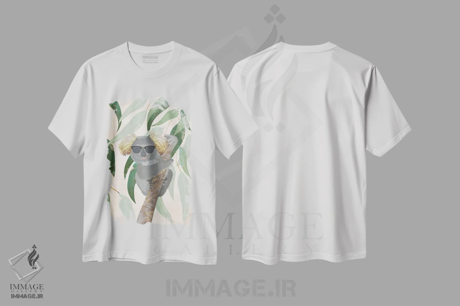 تیشرت سفید طرح دار – تیشرت فانتزی ,کوآلای باحال اثر سارا مانوفسکی فروشگاه ایماژ
