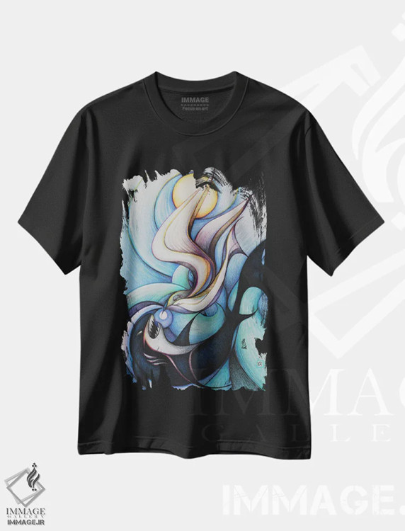 تیشرت مشکی طرح دار – تیشرت حیوانات ,تهاجم اثر ماسیمو ویتوریوسی فروشگاه ایماژ