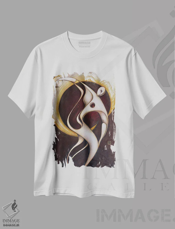 تیشرت سفید طرح دار – تیشرت هنری ,دیسکوبولوس II اثر ماسیمو ویتوریوسی immage.ir