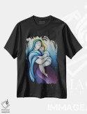 تیشرت مشکی طرح دار – تیشرت هنری ,مادر آسمانی اثر ماسیمو ویتوریوسی فروشگاه ایماژ