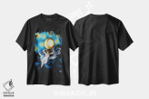 تیشرت مشکی طرح دار – تیشرت هنری ,ملکهٔ شب اثر ماسیمو ویتوریوسی فروشگاه ایماژ
