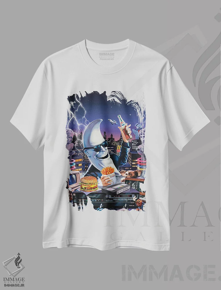 تیشرت سفید طرح دار – تیشرت فانتزی ,مک تونایت اثر آقای ملویل immage.ir