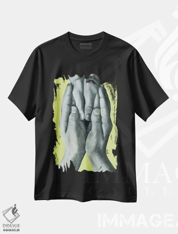 تیشرت مشکی طرح دار – تیشرت مینیمال ,پیوندهای آزادی اثر مارگاریتا استپانوا immage.ir
