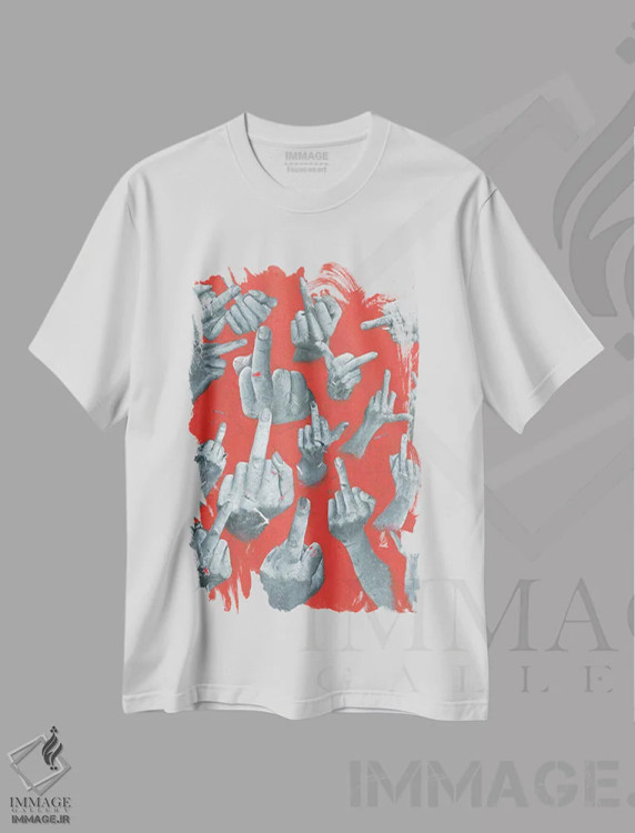 تیشرت سفید طرح دار – تیشرت مدرن ,به تو … اثر مارگاریتا استپانوا فروشگاه ایماژ