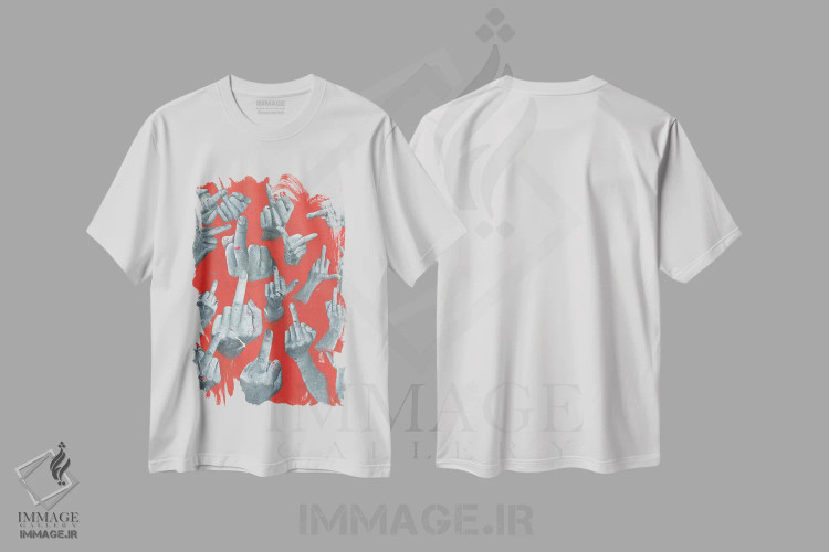 تیشرت سفید طرح دار – تیشرت مدرن ,به تو … اثر مارگاریتا استپانوا فروشگاه ایماژ