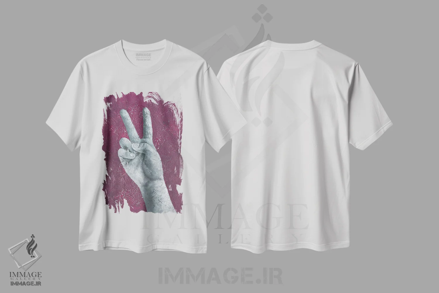 تیشرت سفید طرح دار – تیشرت انگیزشی ,پیروزی اثر مارگاریتا استپانوا فروشگاه ایماژ