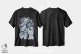 تیشرت مشکی طرح دار – تیشرت گرافیکی ,دیدگاه فرازمینی اثر مارگاریتا استپانوا immage.ir