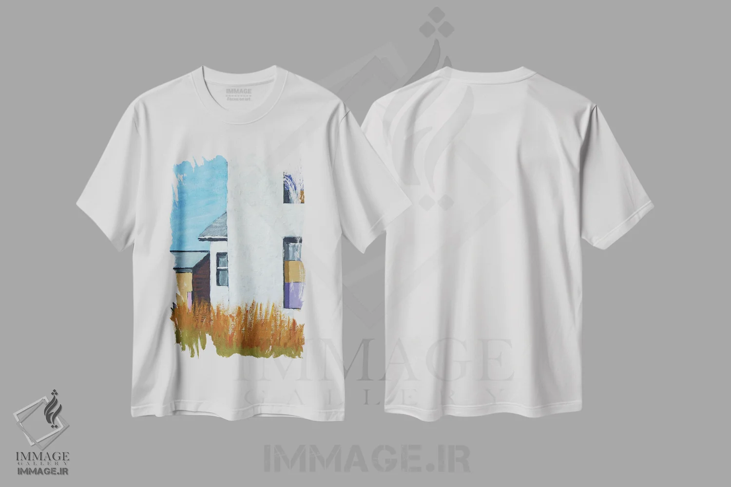 تیشرت سفید طرح دار – تیشرت طبیعت ,دعاهای چمنزار اثر مایکل وارد immage.ir