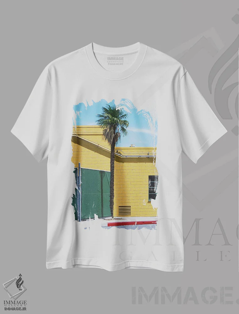 تیشرت سفید طرح دار – تیشرت طبیعت ,تراشیکارپوس فورچونی اثر مایکل وارد immage.ir
