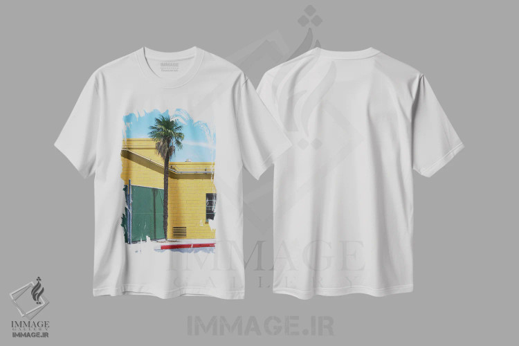 تیشرت سفید طرح دار – تیشرت طبیعت ,تراشیکارپوس فورچونی اثر مایکل وارد immage.ir