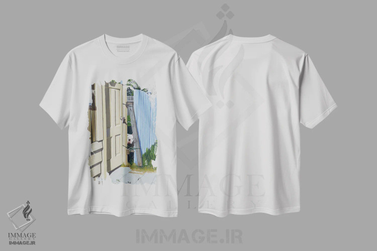 تیشرت سفید طرح دار – تیشرت حیوانات ,داری به من نگاه می کنی؟ اثر مایکل وارد فروشگاه ایماژ