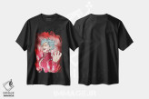 تیشرت مشکی طرح دار – تیشرت انیمه ,بن اثر مونیر وانیاک immage.ir