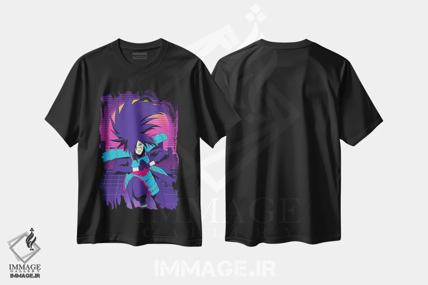 تیشرت مشکی طرح دار – تیشرت وینتیج ,اوتیها مادارا اثر مونیر وانیاک فروشگاه ایماژ