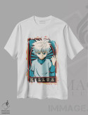 تیشرت سفید طرح دار – تیشرت انیمه ,هانتر ایکس هانتر اثر مونیر وانیاک فروشگاه ایماژ