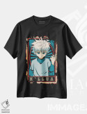 تیشرت مشکی طرح دار – تیشرت انیمه ,هانتر ایکس هانتر اثر مونیر وانیاک immage.ir