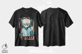 تیشرت مشکی طرح دار – تیشرت انیمه ,هانتر ایکس هانتر اثر مونیر وانیاک immage.ir