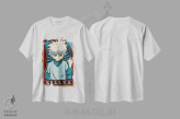 تیشرت سفید طرح دار – تیشرت انیمه ,هانتر ایکس هانتر اثر مونیر وانیاک فروشگاه ایماژ