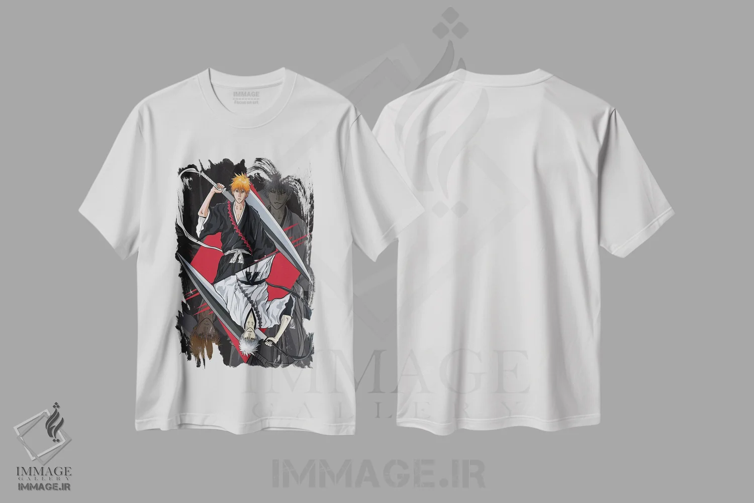 تیشرت سفید طرح دار – تیشرت انیمه ,بلیچ اثر مونیر وانیاک فروشگاه ایماژ