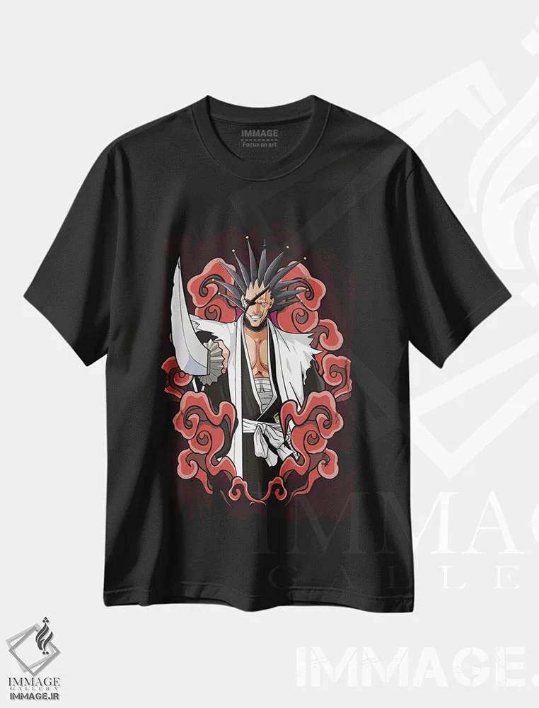 تیشرت مشکی طرح دار – تیشرت انیمه ,بلیچ اثر مونیر وانیاک immage.ir