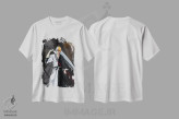 تیشرت سفید طرح دار – تیشرت انیمه ,ایچیگو و زانگتسو اثر مونیر وانیاک immage.ir