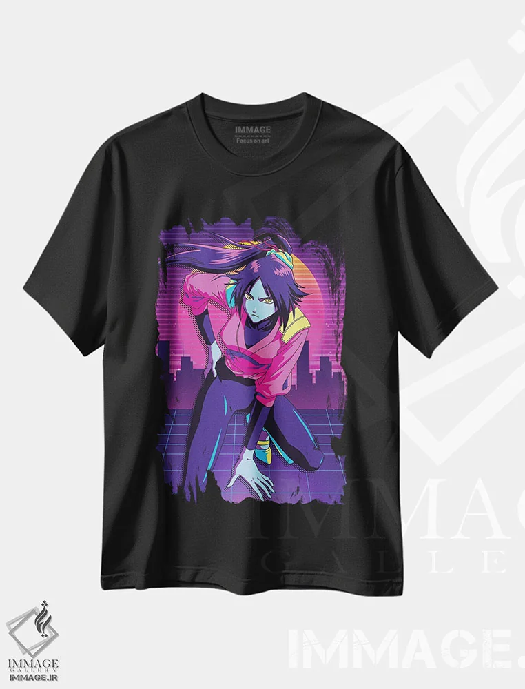 تیشرت مشکی طرح دار – تیشرت انیمه ,بلیچ اثر مونیر وانیاک immage.ir