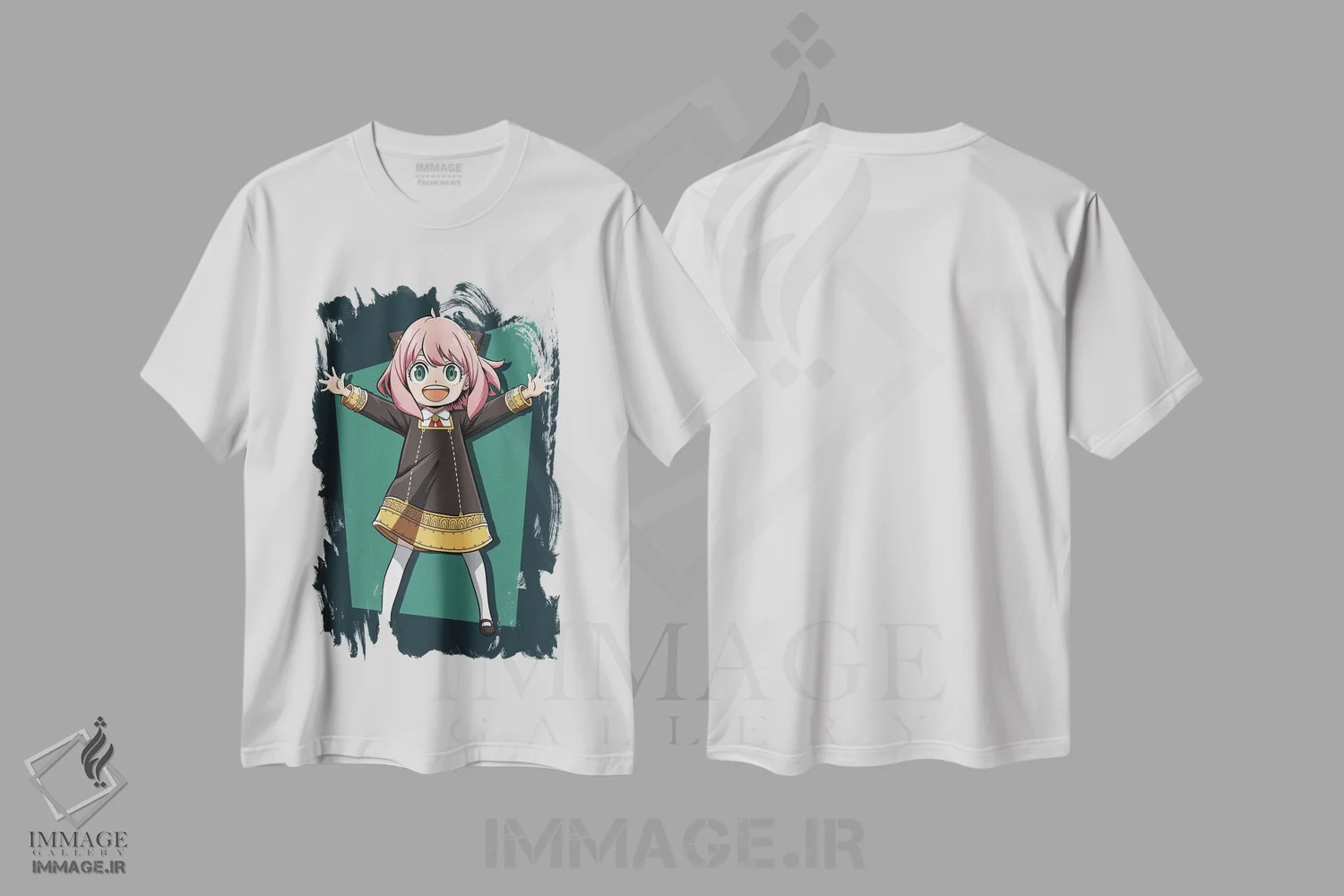 تیشرت سفید طرح دار – تیشرت انیمه ,جاسوس در خانواده اثر مونیر وانیاک فروشگاه ایماژ