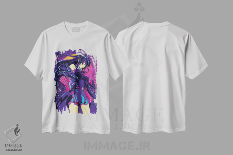 تیشرت سفید طرح دار – تیشرت انیمه ,آکامه گا کیل اثر مونیر وانیاک immage.ir
