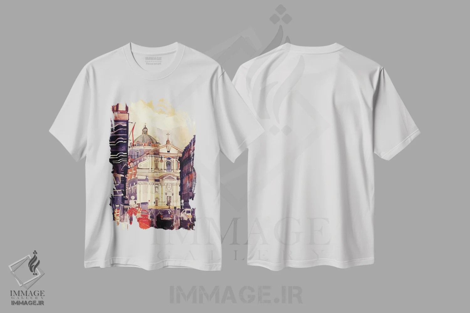 تیشرت سفید طرح دار – تیشرت هنری ,ایل جزو اثر ماجا ورونسکا immage.ir