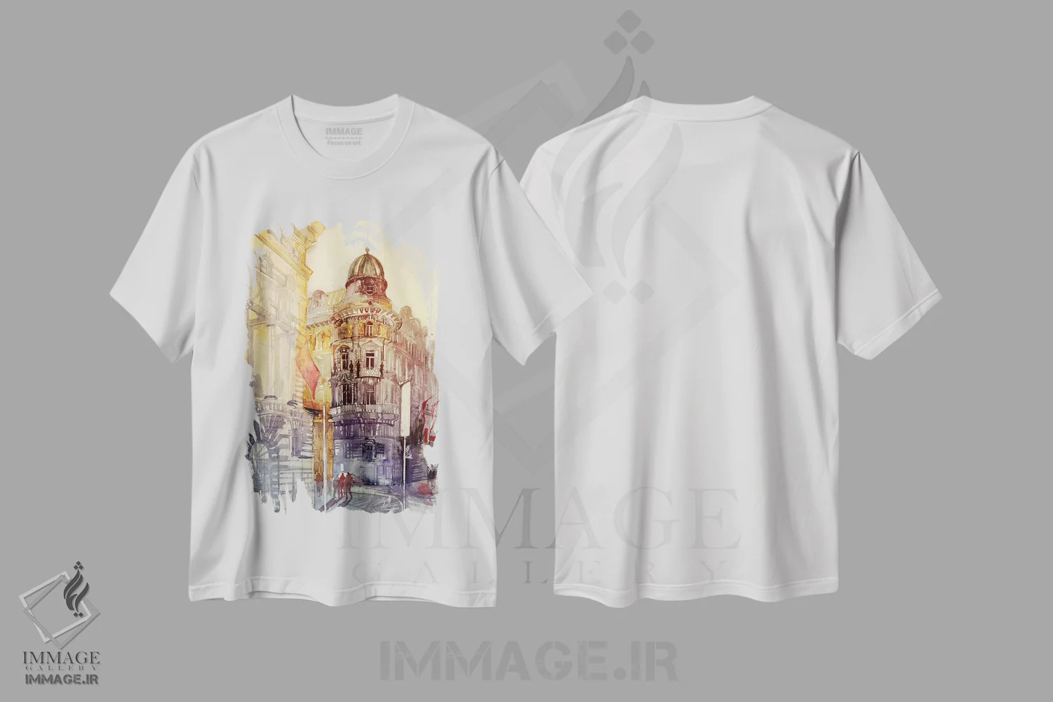 تیشرت سفید طرح دار – تیشرت سفر ,وین اثر ماجا ورونسکا immage.ir