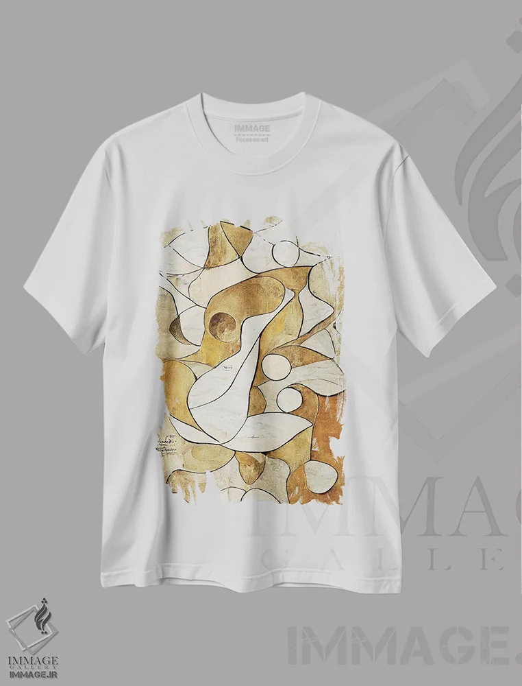 تیشرت سفید طرح دار – تیشرت هنری ,ال اوریخن اثر ماکسیمیلیانو کاسال immage.ir
