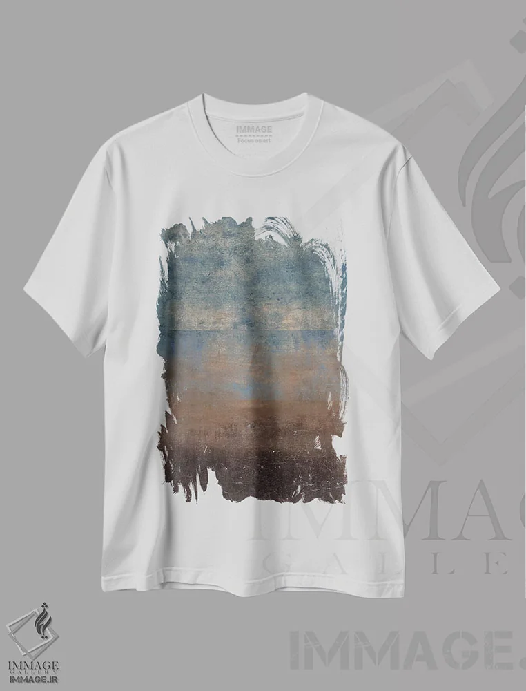 تیشرت سفید طرح دار – تیشرت طبیعت ,آسمان شب اثر ماکسیمیلیانو کاسال immage.ir
