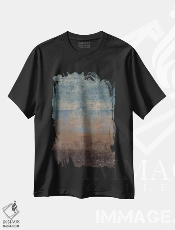 تیشرت مشکی طرح دار – تیشرت طبیعت ,آسمان شب اثر ماکسیمیلیانو کاسال فروشگاه ایماژ