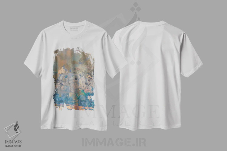 تیشرت سفید طرح دار – تیشرت اسپرت ,رویدو اثر ماکسیمیلیانو کاسال فروشگاه ایماژ
