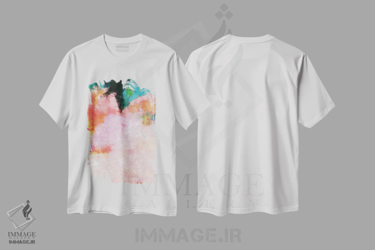 تیشرت سفید طرح دار – تیشرت رنگی ,در کنار هم بمانیم اثر ماکسیمیلیانو کاسال فروشگاه ایماژ