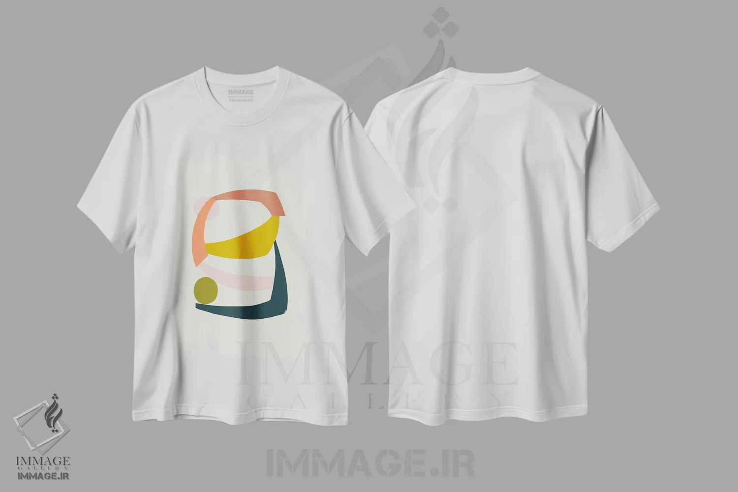 تیشرت سفید طرح دار – تیشرت رنگی ,ساختارهای رنگارنگ اثر مالودا immage.ir