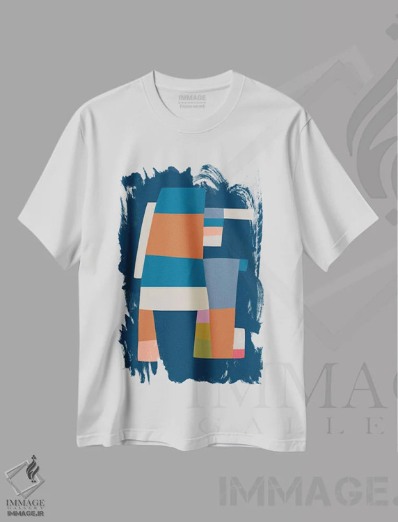 تیشرت سفید طرح دار – تیشرت هنری ,مجذوب تو اثر مالودا immage.ir