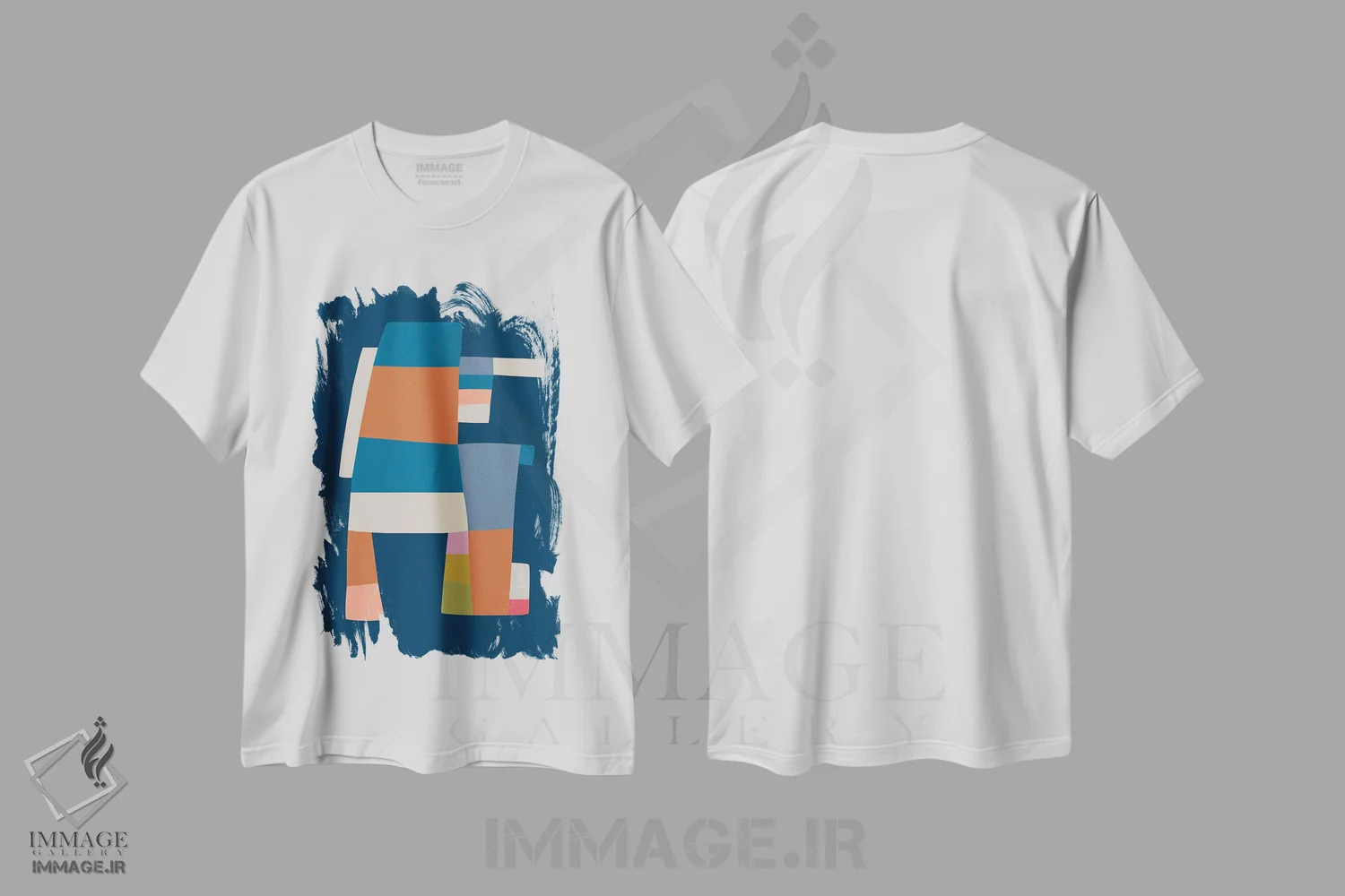 تیشرت سفید طرح دار – تیشرت هنری ,مجذوب تو اثر مالودا immage.ir