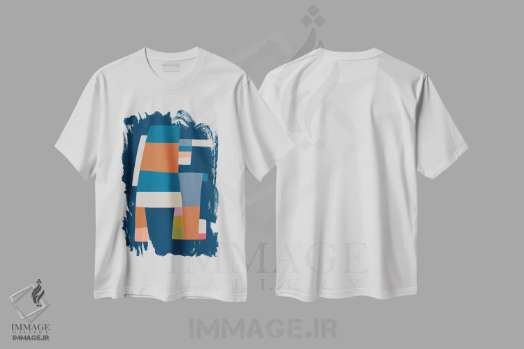 تیشرت سفید طرح دار – تیشرت هنری ,مجذوب تو اثر مالودا immage.ir