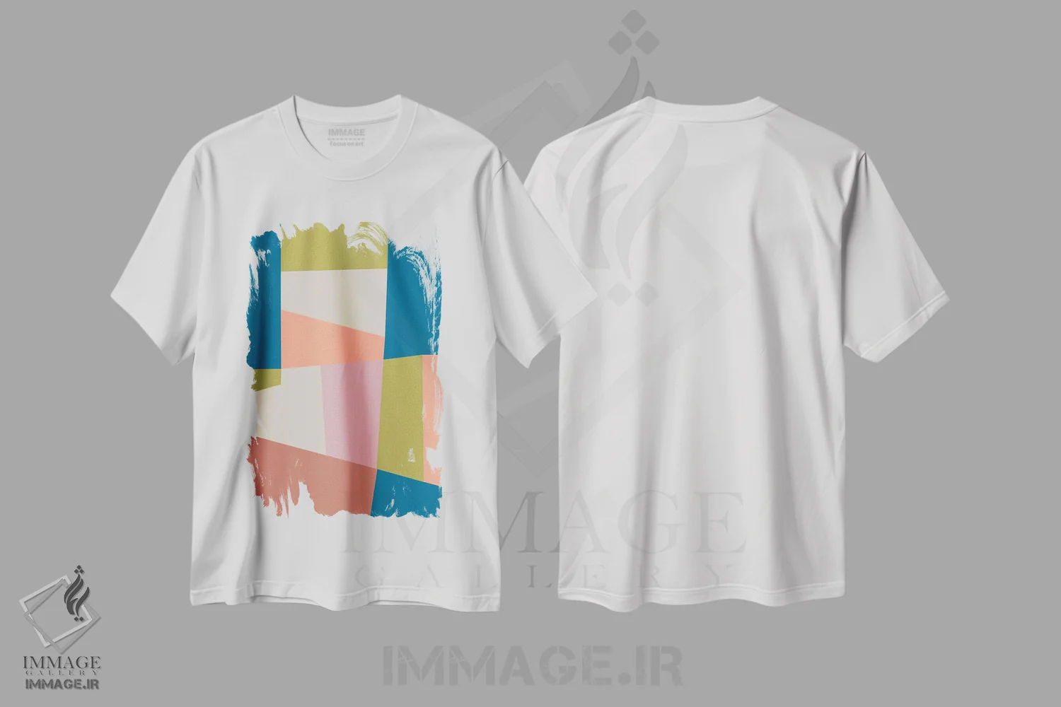 تیشرت سفید طرح دار – تیشرت مدرن ,نقطهٔ اتصال گرافیکی اثر مالودا فروشگاه ایماژ