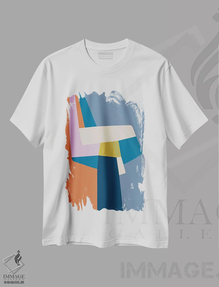 تیشرت سفید طرح دار – تیشرت اسپرت هنری ,برخیز اثر مالودا immage.ir